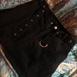 Forever 21 Black Skirt with Belt
